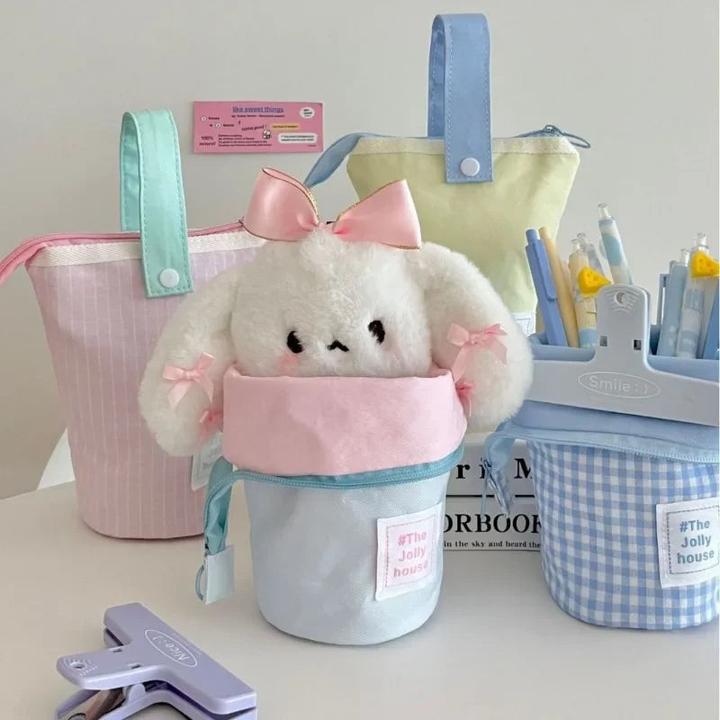 Produktbild Only-Bags.Store Large Capacity Pencil Pouch High School Students Large Capacity Pencil Case Can Stand Stationery Bag