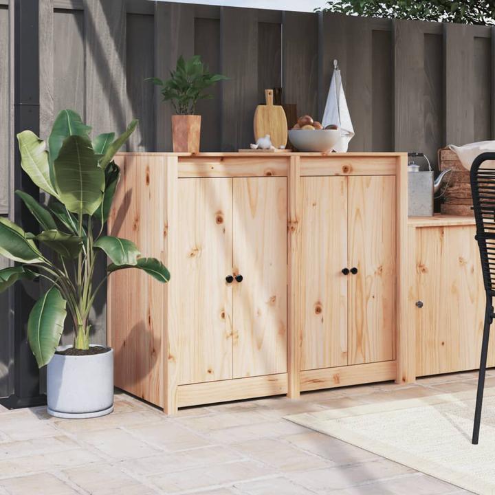 VidaXL Outdoor-Küchenschrank Massivholz Kiefer,Material