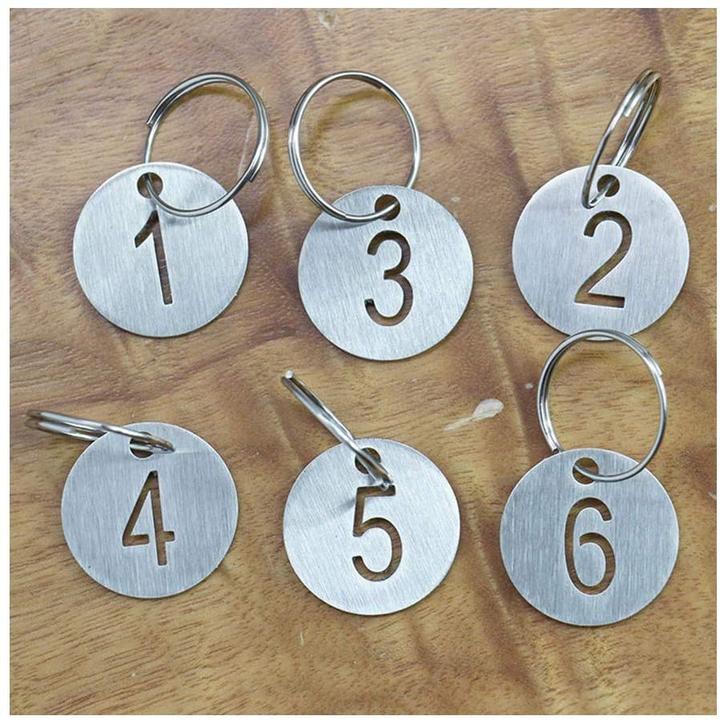 Immagine prodotto Sourcemall Ciondoli numerati con portachiavi (1-60)