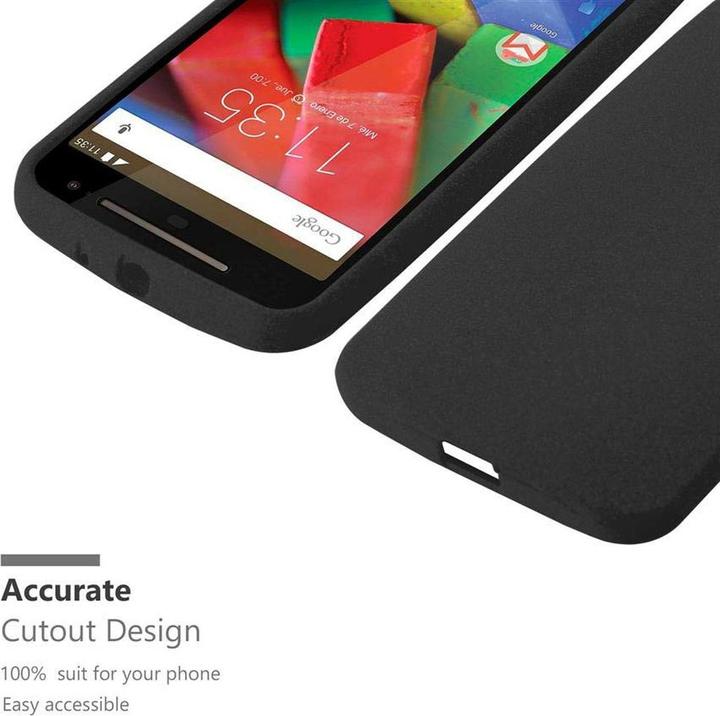 Actual product image Cadorabo TPU Frosted Cover (Motorola Moto G2 (2nd Gen))