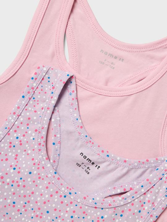Immagine prodotto Name it Nkfshort Top 2p Pastel Lilac Dot Noos (134, Confezione da 2)