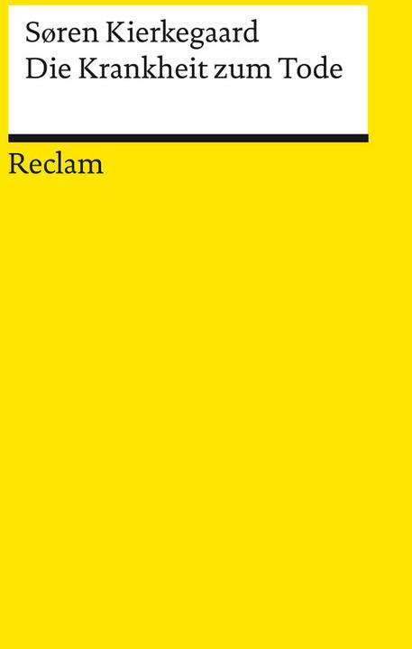 Produktbild Die Krankheit zum Tode (Deutsch, Gisela Perlet, Uta Eichler, Søren Kierkegaard, 2023)