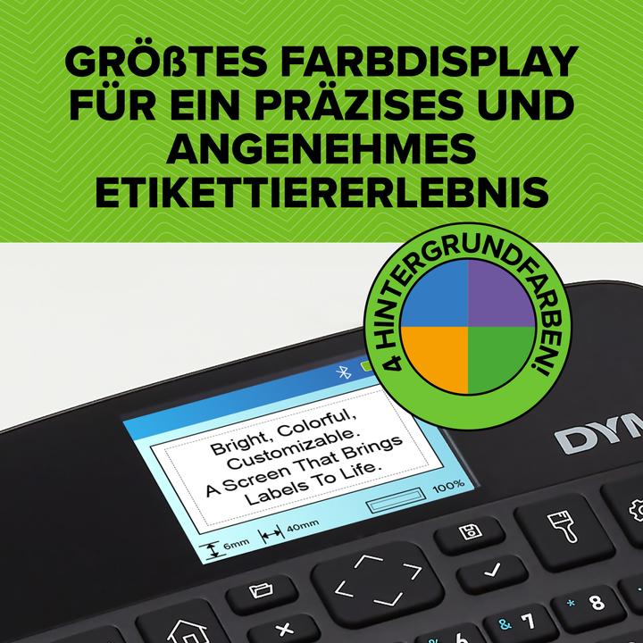 Produktbild Dymo LabelManager 640CB 6/9/12/19/24mm D1-Bänder Qwertz