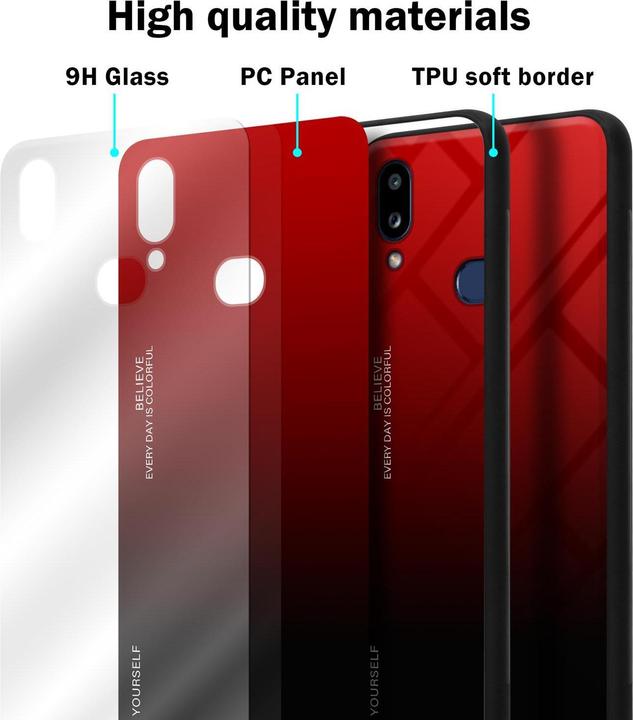 Actual product image Cadorabo TPU 2 colors glass cover (Samsung Galaxy A10s, Samsung Galaxy M01s)