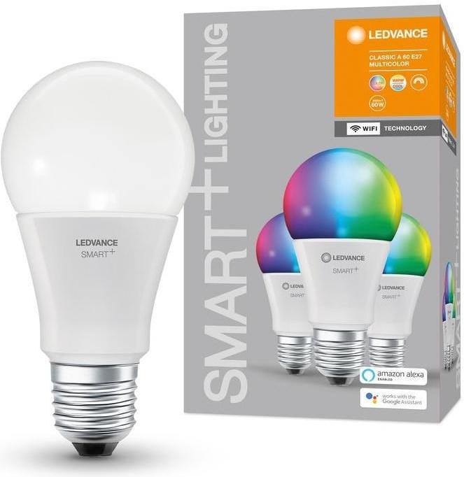 Produktbild Ledvance Smart+ Wifi Classic (E27, 9 W, 806 lm, 3 x, F)