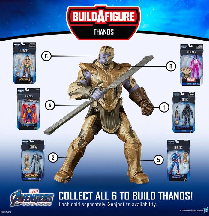 Actual product image Hasbro Avengers Endgame Marvel Legends Thanos Series Citizen V Action Figure