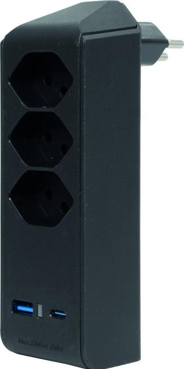 Produktbild Brennenstuhl cleverLINE Abzweigstecker (3-Polig, USB-A, USB-C, 5 x)
