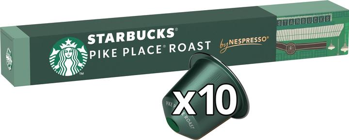 Actual product image Starbucks Pike Place Roast by Nespresso Medium Roasts (10 x Port.)