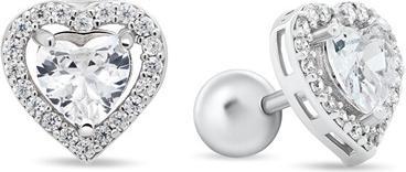 Image du produit Brilio Silver - Boucles d'oreilles romantiques en argent avec zircons EA168W