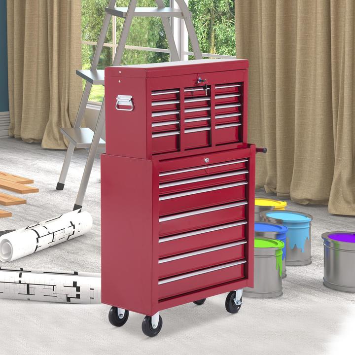 Immagine prodotto Homcom Carrello da officina mobile con 16 cassetti (1 x)
