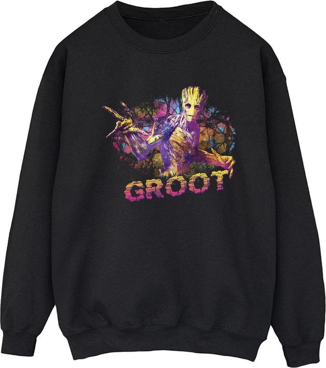 Actual product image Womens/Ladies Guardians Of The Galaxy Abstract Groot Sweatshirt (M)