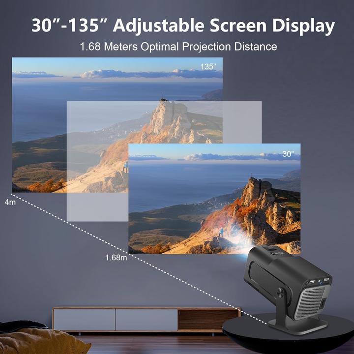 Image du produit Lqwell Mini-Projektor HY320 (4K, 300 lm)