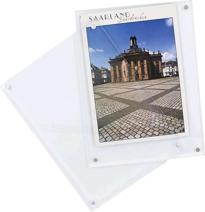 Produktbild Safe Foto- und Postkartenrahmen mit Magnetverschluss aus Acryl, Format aussen 17,5 x 13 x 2 cm