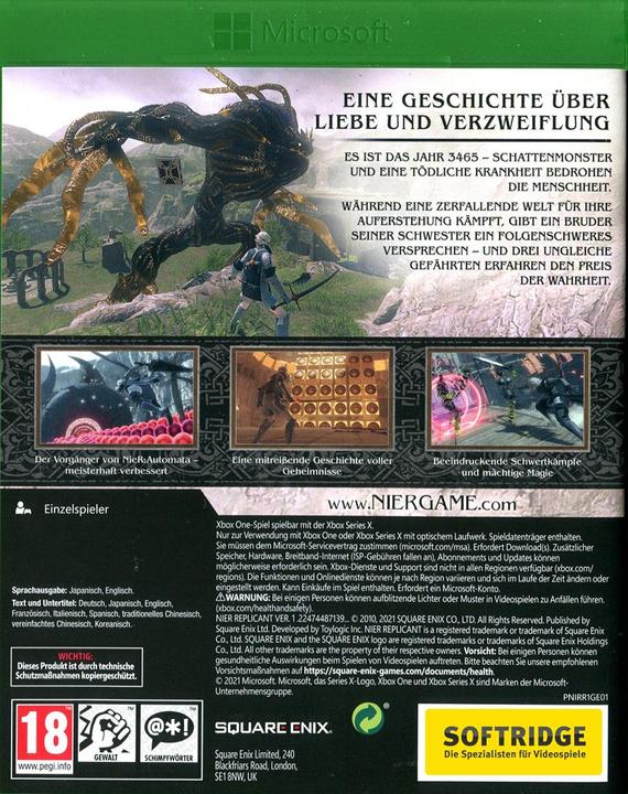 Actual product image Square Enix NieR Replicant ver.1.22474487139... (Xbox One X, Xbox Series X, EN)