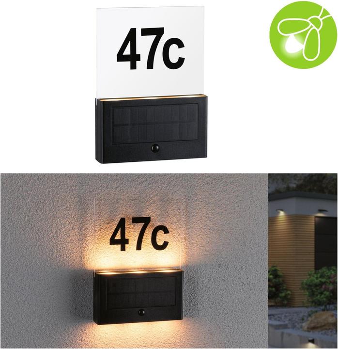 Actual product image Paulmann Solar house number light (18 lm, IP44)