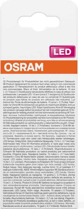 Actual product image Osram LED RECHARGEABLE LAMPS 8W 840 E27 (E27, 8 W, 806 lm, 6 x, F)