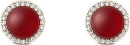 Daniel Wellington Gold-Plated Stud Earrings With Agate And Crystals Audrey Dw00401404