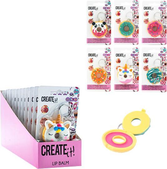 Produktbild Create It! Schaffe es. Schlüsselanhänger Donut mit Lippenbalsam