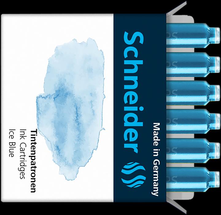 Actual product image Schneider Ink cartridge Callissima 6 pieces, Ice Blue (ink cartridges, Light blue)