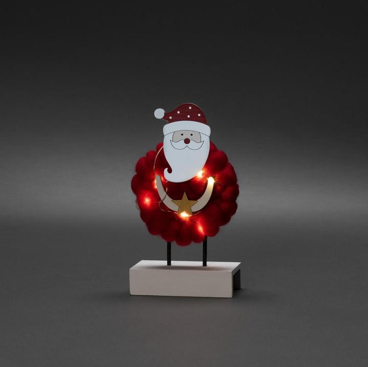 Immagine prodotto Konstsmide Sagoma LED in legno "Babbo Natale con cotone