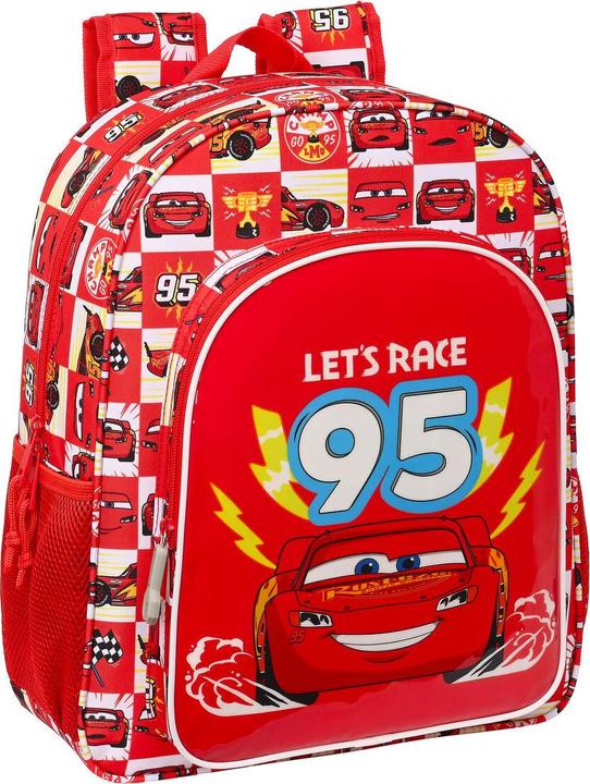 Produktbild Cars Schulrucksack Let's race Rot Weiss (32 x 38 x 12 cm) (12 l)