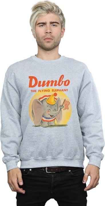Actual product image Disney Mens Dumbo Flying Elephant Sweatshirt (L)