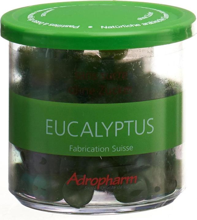 Produktbild Adropharm Eukalyptus ohne Zucker reizlindernde Pastillen Pastillen (1 Stück)