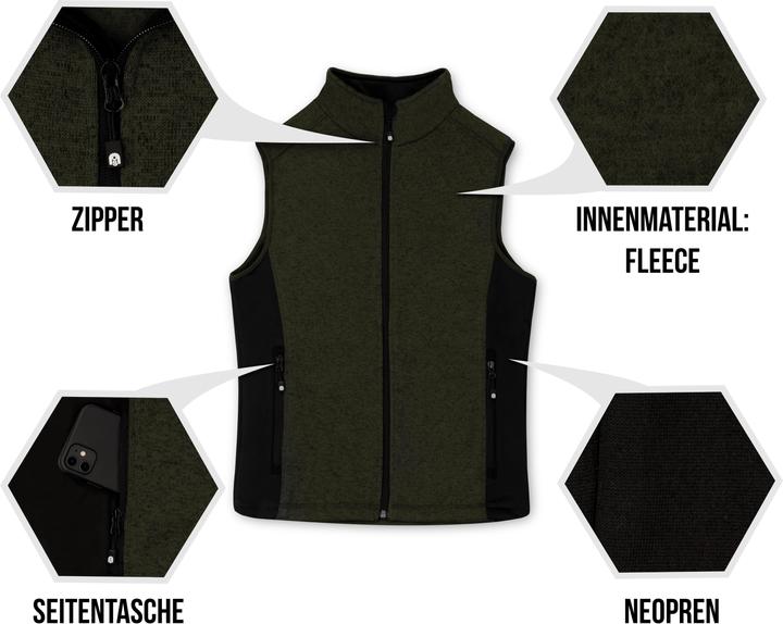 Image du produit Normani Gilet polaire en tricot pour homme Shamattawa (S)