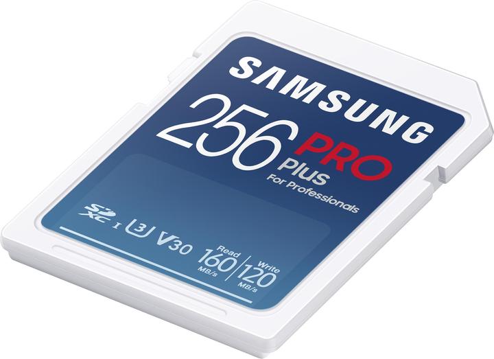 Image du produit Samsung Carte mémoire PRO Plus 256 Go SDXC UHS-I (256 Go, SDXC, U3, UHS-I)