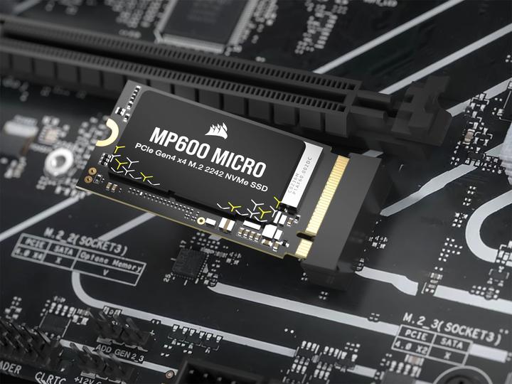Produktbild Corsair MP600 MICRO 2TB NVMe PCIe M.2 2242 SSD (2000 GB, M.2 2242)
