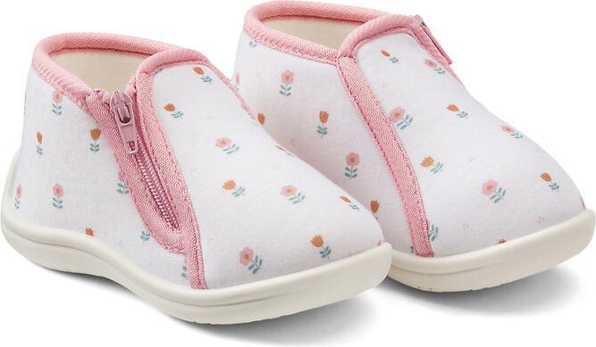 La Redoute Collections Geblümte Babyschuhe mit Reissverschluss