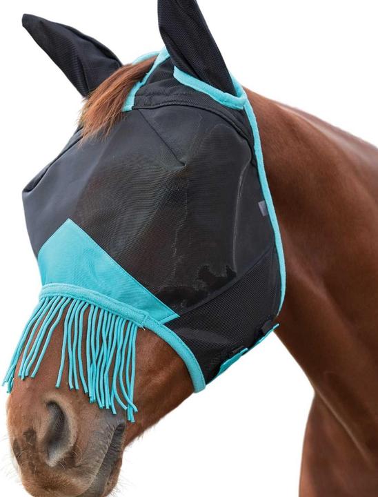 Image du produit Weatherbeeta Comfitec Deluxe Tassel Fine Mesh Horse Fly Mask With Ears (Masque de vol pour chevaux avec oreilles)