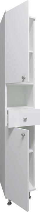 Immagine prodotto VCM Mobili da bagno in legno Armadio alto Armadio da bagno Cassetto da bagno Scaffale Nilosi (30 x 31 x 185 cm)