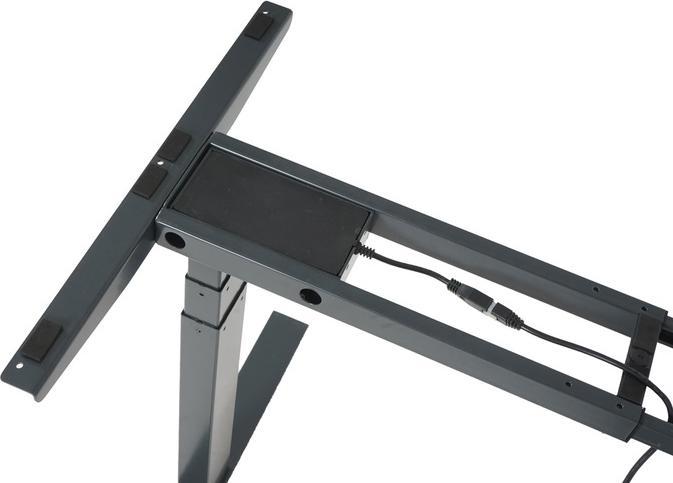 Produktbild Swisshandel24 Gestell, variables Tischgestell für Eck-Schreibtisch, elektrisch höhenverstellbar Memory 45kg anth