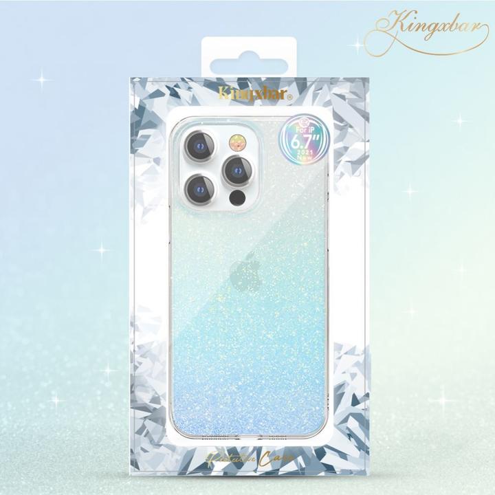 Actual product image Kingxbar Streamer Series 3D Triangle Pattern (Apple iPhone 13)