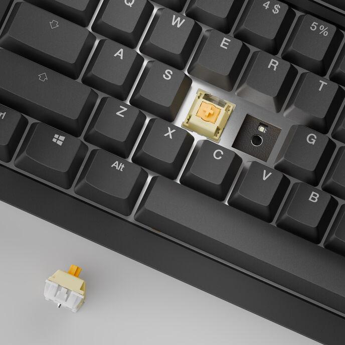 Produktbild Ducky One X Wireless Gaming Tastatur, AI Switch, RGB LED - schwarz (DE, Kabellos)