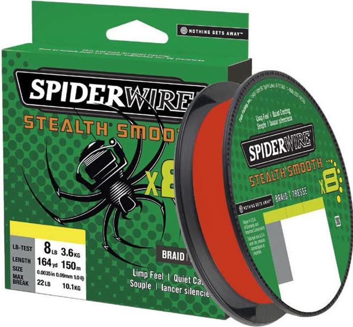 Actual product image Spiderwire Stealth Smooth 8 Code Red (6 kg, 0.07 mm)