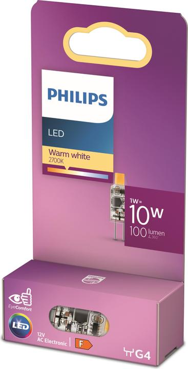 Actual product image Philips transparent (G4, 1 W, 100 lm, 1 x, F)
