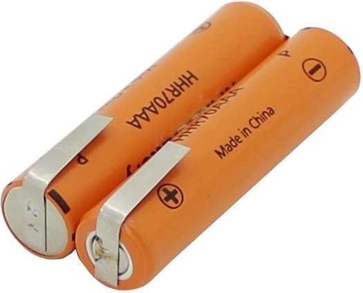 Produktbild AccuCell Rasiererakku NiMH 2,4V 700mAh passend für Remington BHT 4000 (1 Stk., 700 mAh)