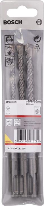 Actual product image Bosch Zubehör Carbide hammer drill set 3t (6 mm, 10 mm, 8 mm)