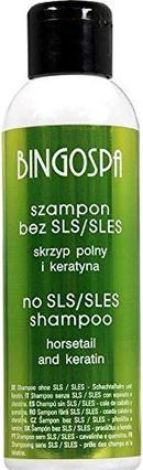 Immagine prodotto BingoSpa Shampoo senza SLS/SLES per cuoio capelluto o capelli sensibili con cheratina ed equiseto 100ml (100 ml)