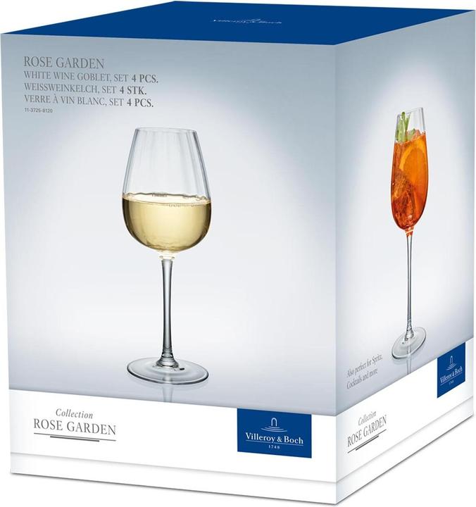 Productafbeelding Villeroy & Boch Rozentuin (12 cl, 4 Bril, Witte wijnglazen)