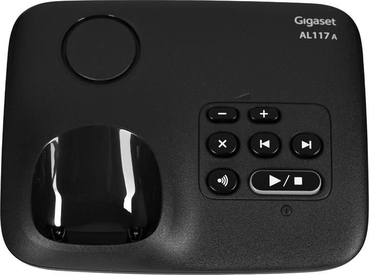 Actual product image Gigaset SIEMENS WIRELESS PHONE AL117A BLACK (S30852-H2826-D201)