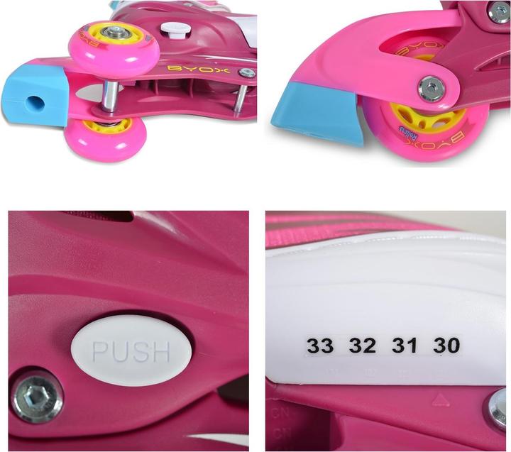 Immagine prodotto Byox Pattini in linea bambini Trina 3 in 1, 30-33 (30, 31, 32, 33)