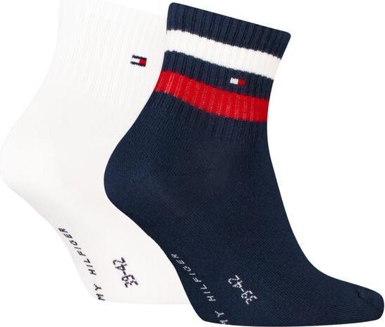 Produktbild Tommy Hilfiger Socken Söckchen 2P Weiss/Marine (2er Pack, 39 - 42)