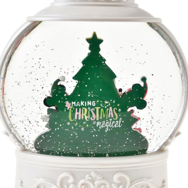Actual product image Disney Mickey & Minnie snow globe music & light lantern Christmas