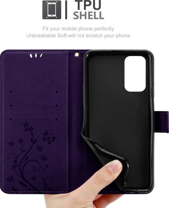 Actual product image Cadorabo Flower Book cover (OnePlus North N200 5G)