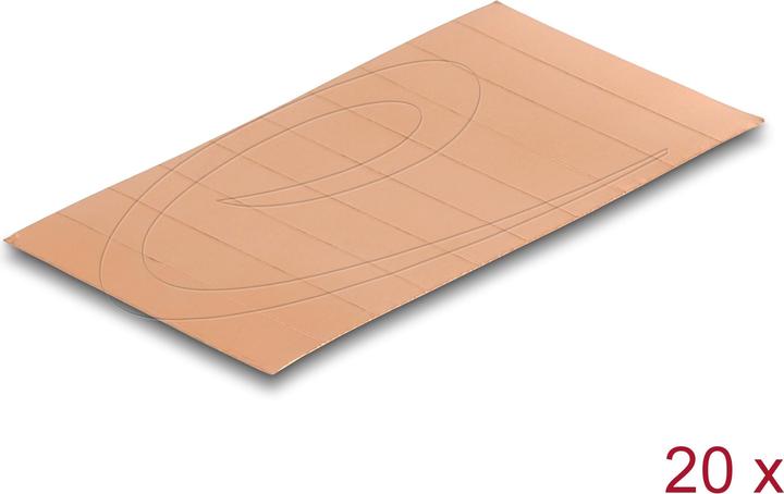Actual product image Delock Copper strips 35 x 7 mm self-adhesive 200 pieces