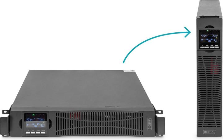 Produktbild Digitus OnLine USV-System, 1000 VA/ 1000 W (1000 VA, 1000 W, Online-Doppelwandler USV)