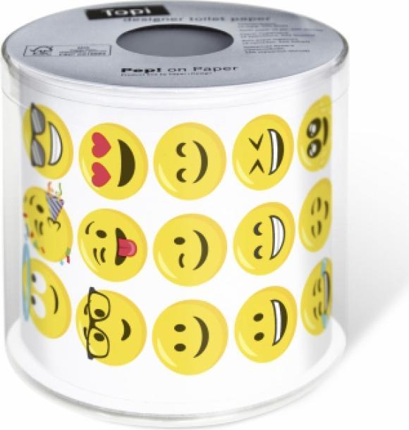 Actual product image CreaDiva Toilet paper smiley